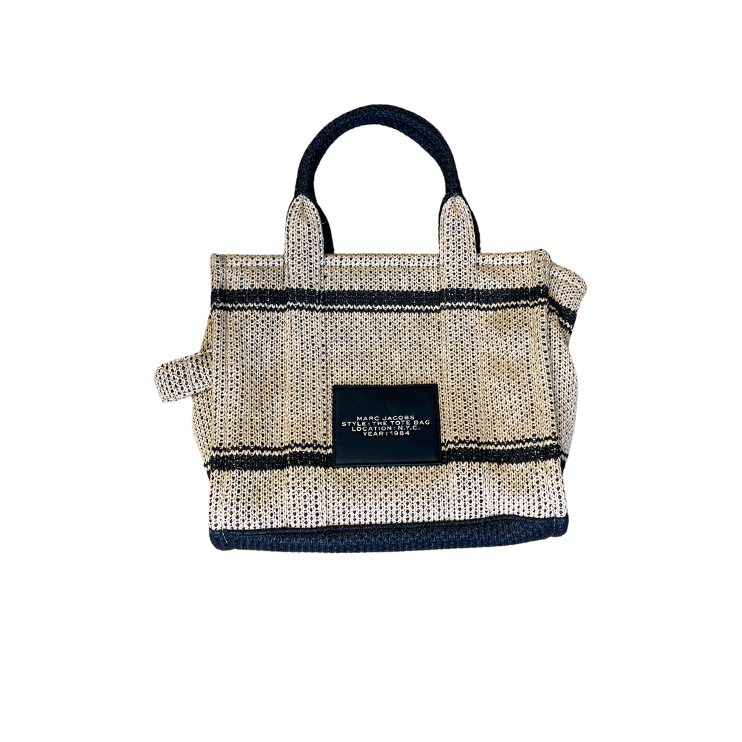 MARC JACOBS STRAW JACQUARD TOTE BAG (SMALL) | Toni's Closet